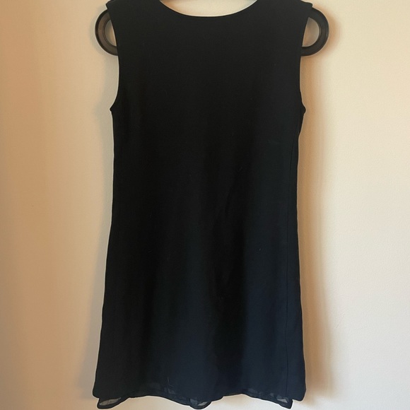 Little Black Overall Dress - Picture 4 of 5